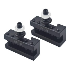 TINVHY 2PCS 250-101 Tool Post Turning Facing Holder for Lathe Machining