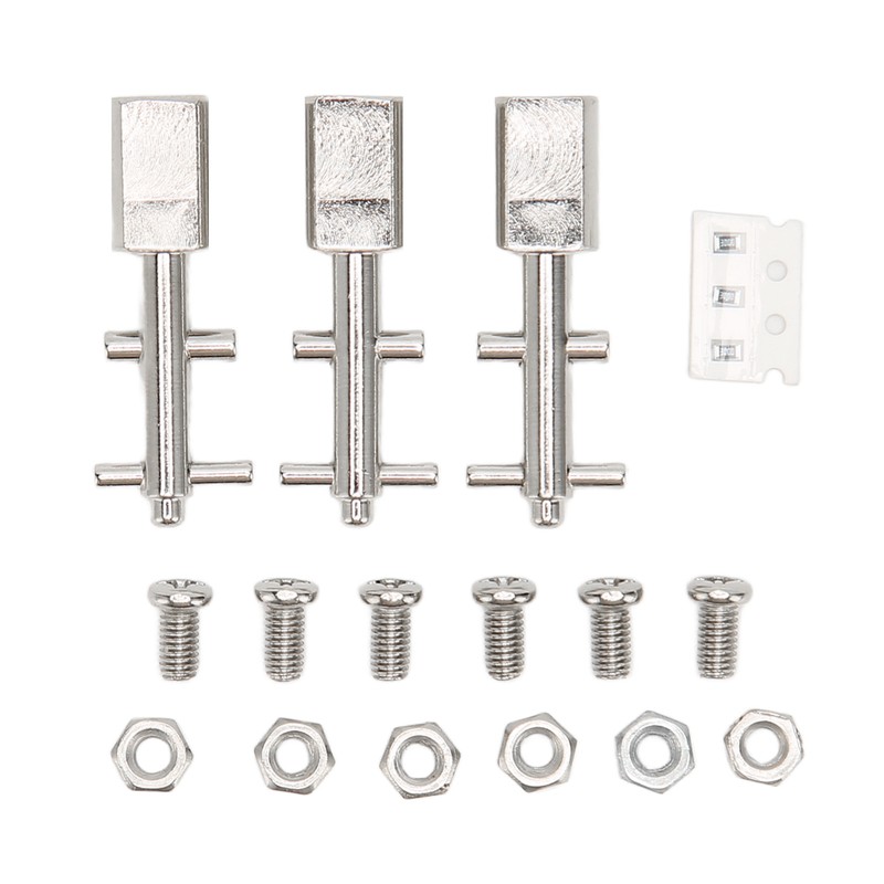 3pcs Toggle Switch Matte Chrome Coating Heavy Duty Toggle Flick