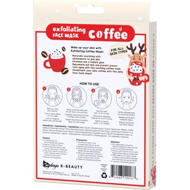 Saplaya K-Beauty Facial Skincare Natural Beauty Multi-Pack Face Sheet Masks Balanced Skin Care Made In South Korea (Oh My Deer Exfoliating Coffee Holiday Pack)