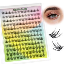 Wispy Cluster Lashes Manga Lashes 144PCS Natural Cluster Lashes C Curl Natural Individual Lashes 10-13mm Lash Clusters Anime Lashes Individual Eyelashes Clusters by Obeyalash