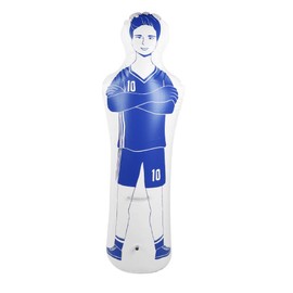 LZKW Inflatable Football Dummy 40 x 160 cm 1 Piece 100kg Load Capacity Blue