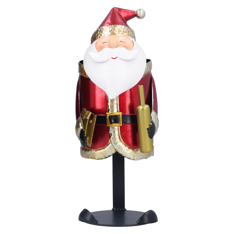 Santa Claus Wine Rack Innovative Dinning Table Decoration Ornament for
