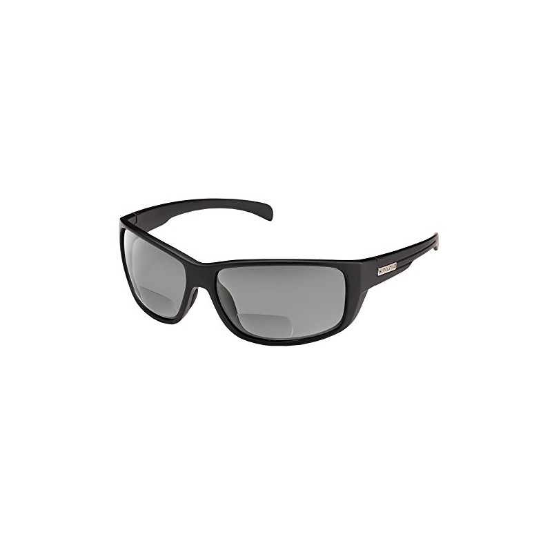 Suncloud Optics Milestone Polarized Reader Sunglasses (Matte Black,Gray Polarized Polycarbonate