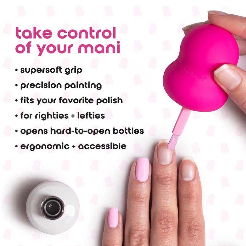 Mani Maker Universal Nail Polish Grip for Precision Painting Perfect