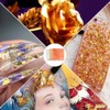 100 Sheets Imitation Gold Foil Paper, 14x14cm Gold Leaf Sheets,