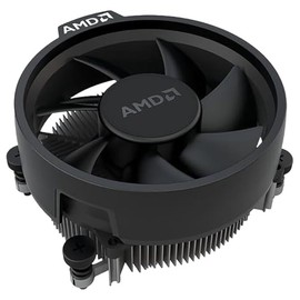 AMD Wraith Stealth Socket AM4 - Enfriador de CPU con conector de 4 pines con disipador de calor de aluminio y ventilador de 3.93 pulgadas (delgado)