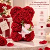 Rose Teddy Bear for Romantic Gifts – Artificial Rose Bouquet