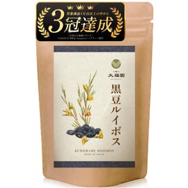 Tea no Daifukuen Black Bean Rooibos Tea Additive-Free Tea Bag, Caffeinated 50 Packets, Black Bean Rooibos, 0.2 oz (4 g) x 50 Packets) Choose Healthy Tea