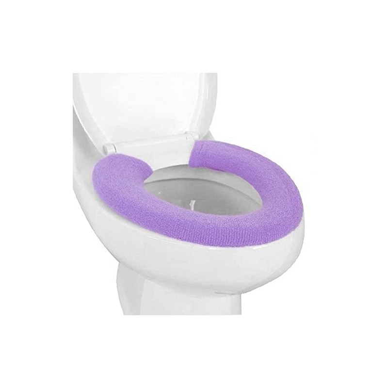 Soft Warm Thicken Stretchable Toilet Seats Covers (Purple)