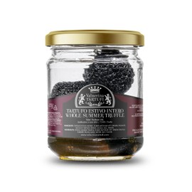 Valnerina Tartufi Whole Truffle Black Summer | Natural, Artisanal and Italian Truffles stored in his own Juice | Jar 100 gr.