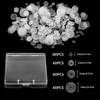 200 Pcs Silicone Earring Backs Pads for Piercing Bump, 3/5/7/9