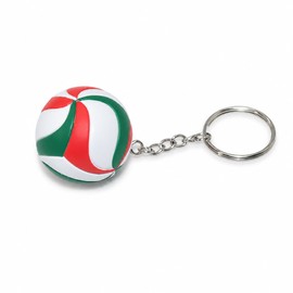 Mini Volleyball Keychain – PVC Sports Ball Charm with Metal Key Ring for Backpacks, Team Gifts & Party Favors