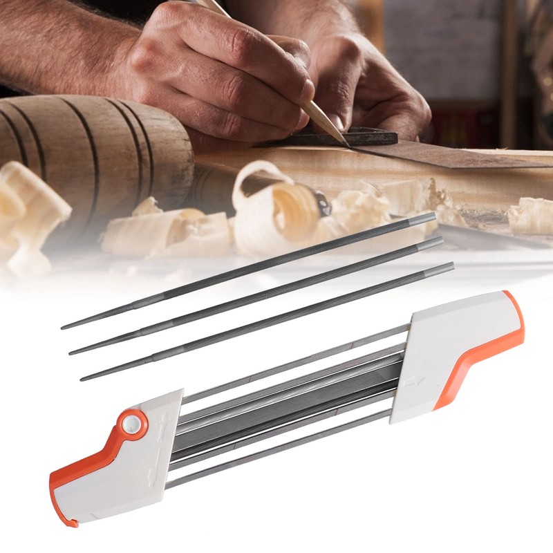 Lairun Chainsaw Sharpener for 3/8inch Chain, Durable Easy File Chain