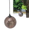 5.9in Solar Lantern Garden Garden LED Solar Hanging Lights Round