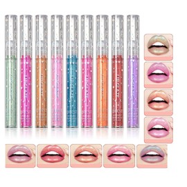 FantasyDay 9 Colors Lip Gloss,Liquid Lipstick set Long-lasting Waterproof Lip Gloss Set Pigmented Lip Makeup Gift Sets for Girls and Women#098