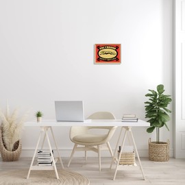 Stupell Industries Grayhound Safety Matches Yellow Red Vintage Advertisement, Designed by Mark Rogan Gray Framed Wall Art, 11 x 14