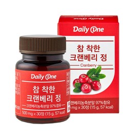 Daily One Very Good Cranberry Tablets 30 tablets / 데일리원 참 착한 크랜베리정 30정 X 1병/크렌베리