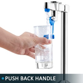 Favorpo Glass Filler 14.5 Inches Deck Mount Faucet Glass Filling Station Water Station for Restaurants Kitchen Bar G1/2" Male with 3 Connector Adapter Brass Structure