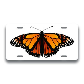 Monarch Butterfly Printed Vanity Front License Plate Tag KCFP121