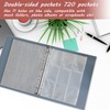 40 Pack 9 Pocket Page Protector, Holds 720 Pcs Cards,