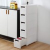 5 Storage Drawer Rolling Cart Organizer and Storage,Plastic Unit on