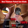 Froylot Latest Titanium Oscillating Tool Blades, Universal Multitool Blades for
