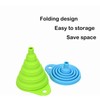 Set of 4 Silicone Collapsible Kitchen Funnel - X-Small to