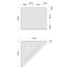 Gedotec Bed Angle Corner Connector Slatted Frame Bed Connector Metal