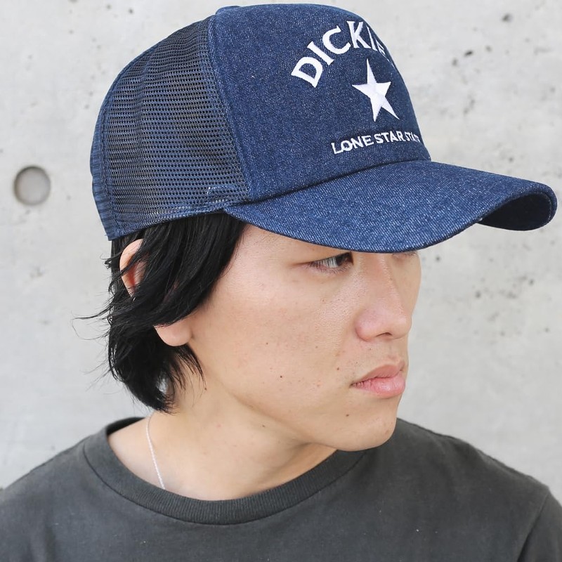 Dickies Men's Mesh Cap, Hat, Original, Logo, Unisex, Color, Black,
