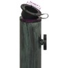 vidaXL Classy Green Cast Iron Umbrella Base 17.3" – Heavy-Duty,