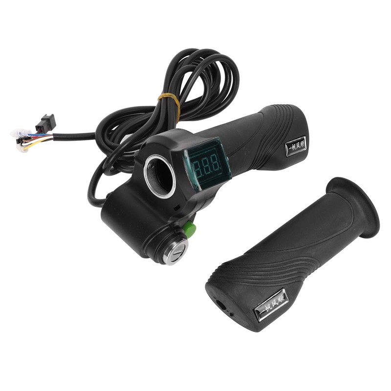 One Pair Electric Bike Throttle Handlebar with Big Head Lock