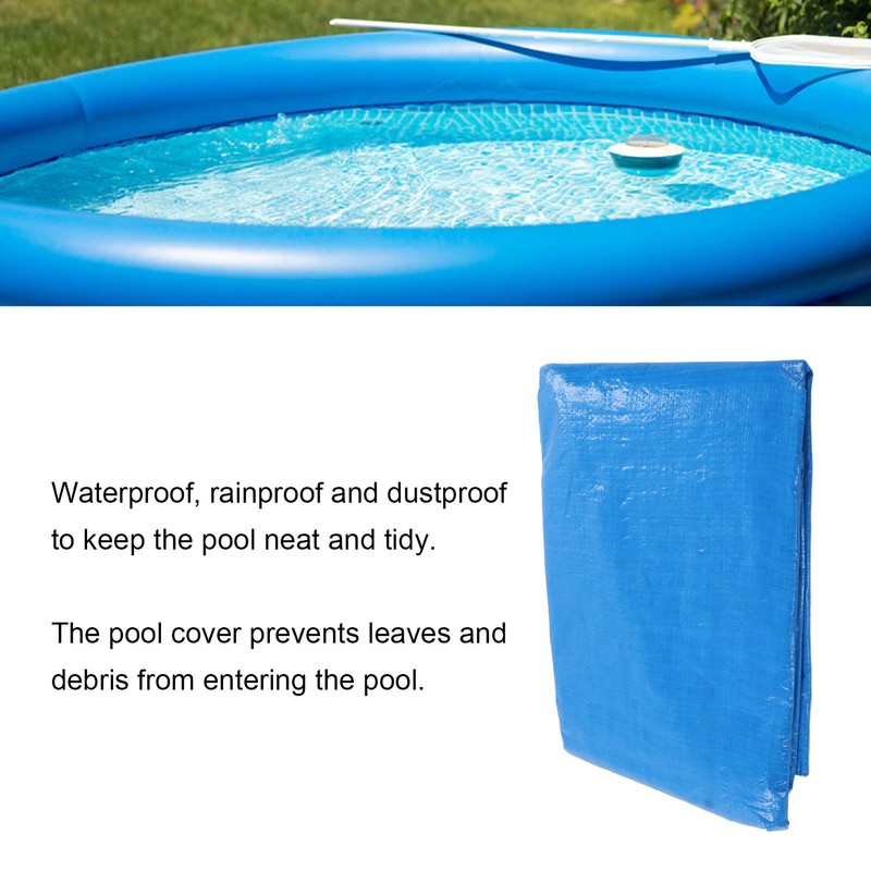 Pool Cover Waterproof Dustproof Round Polyethylene Swimming Pool Cover with