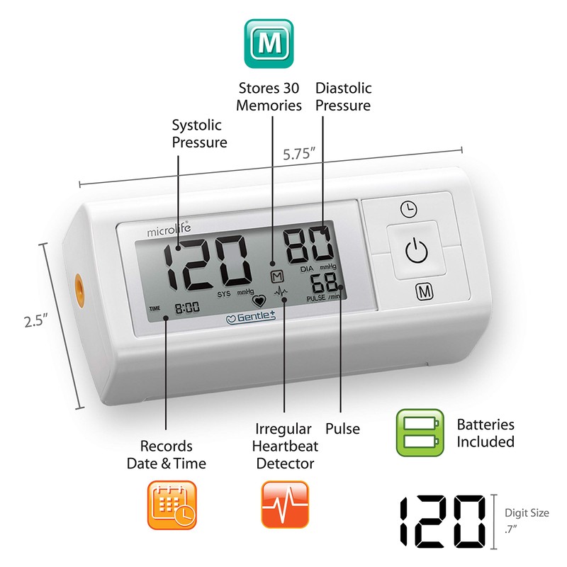 Microlife Series 200 Automatic Upper Arm Blood Pressure Monitor, Wide-Range