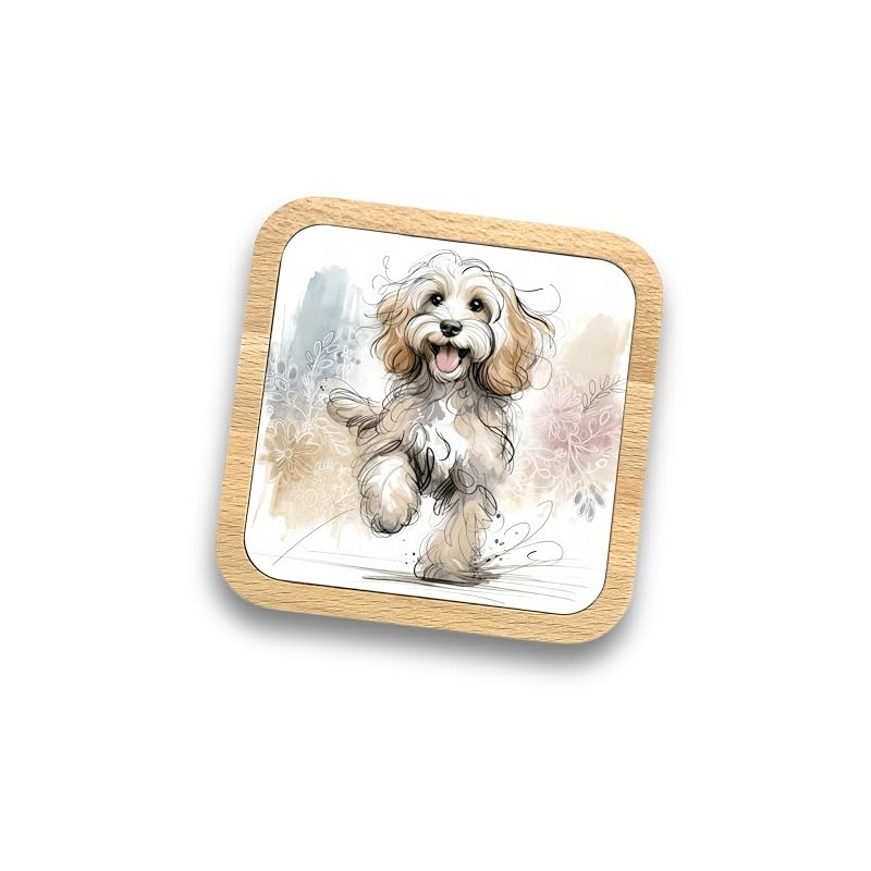 Cockapoo Gift Idea Wooden Coaster - 20+ Breeds Available! –