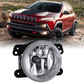 Unbranded Fog Light 1pcs For 2014-2018 Jeep Cherokee Clear Bumper Lamp Passenger = Driver
