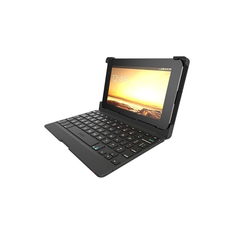 ZAGG ANS7IN-BB0 Folio Case, Hinged with Bluetooth Keyboard for Android
