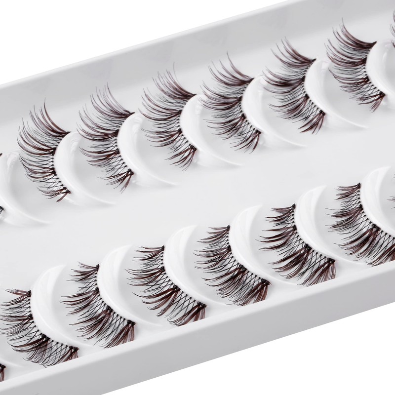 3D False Eyelashes, Natural Eyelashes, Pure Handmade Natural Look, Fluffy