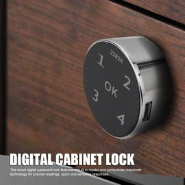 Elektronisches Schrankschloss, Digitales Schloss für Schränke, Schließfächer, Schuhkartons, Geeignet für Zuhause, Büro, Hotels