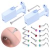 Firstomato 2 Pack Self Use Nose Piercing Gun Safe Nose