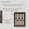 Vent Systems 4'' x 5.5" Inch Brown Vent Cover with