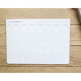 Monthly Planner DIN A4 | Calendar Undated | Monthly Planning (Right Angle Corners)