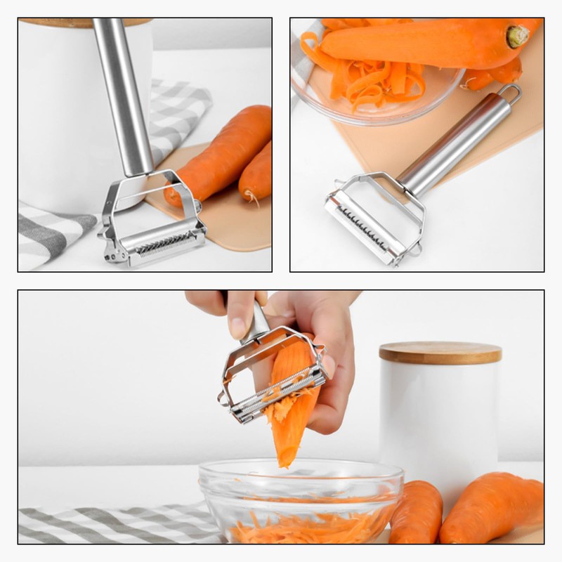 Taoluwin Vegetable Peeler, Dual Blade Stainless Steel Fruit & Potato