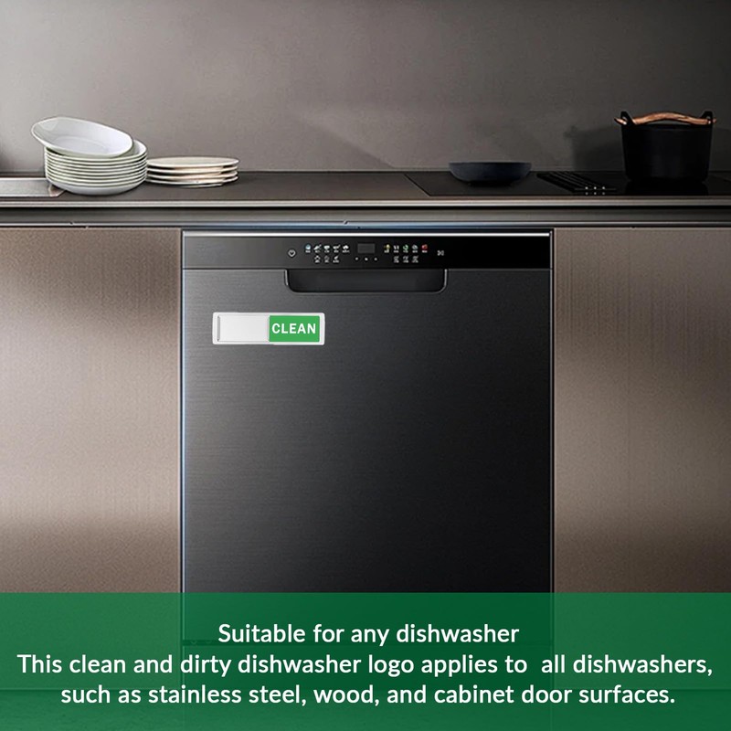vcsjw Dirty Clean Dishwasher Magnet, Clean Dirty Dishwasher Sign, Dishwasher