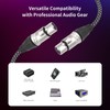 DETAME 15FT 3-Pin XLR Female to Female Microphone Cable,XLR Female