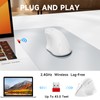 memzuoix Ergonomic Mouse Wireless,2.4G Optical Cordless Mice with 800/1200/1600 DPI,Vertical