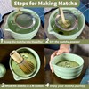 SOOCVWOLF 5 Pcs Matcha Whisk Set, Ceramic Matcha Whisk for