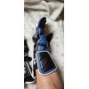Yamaha Leather Gauntlet Motorcycle Gloves Sz Large