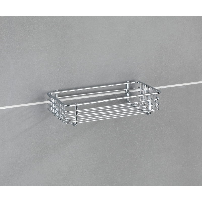 Wenko 16823100 Universal shelf Milano zur Wandmontage, Metal Steel, 25