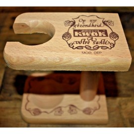 Pauwel Kwak Beer Wooden Beer Glass Stand Man Cave Bar Dorm Beer Collectors Mint