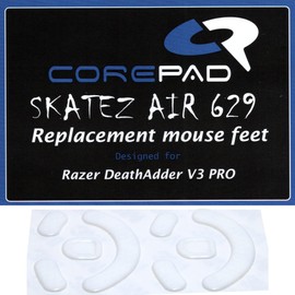 Corepad Skatez PRO 241 Replacement Mouse Feet Compatible with Razer DeathAdder V3 Pro/Razer DeathAdder V3